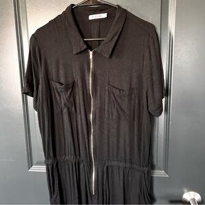 JustFab Zip-Front Jumpsuit